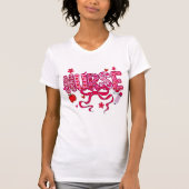 Valentine Nurse PNG Sublimation Design Tシャツ (正面)