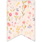 Valentine Party Decor with Roses and Cute Kitten バンティングフラッグ (第1の旗)