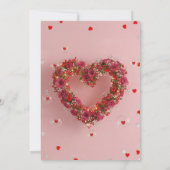 Valentine Party Invitation Printable Template 招待状 (裏面)