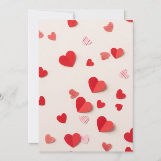 Valentine Party Invitation Printable Template 招待状 (裏面)