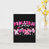 Valentine Pediatric Crew Xoxo Nurse Coquette Bow P カード (黄色い花)