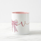 Valentine Pink Bow マグカップ (中央)