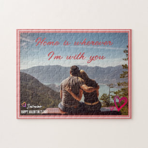 Valentine Posal Home is Where I'S With You Photo ジグソーパズル