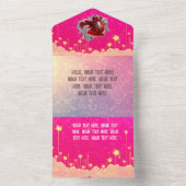 Valentine postcard オールインワン招待状 (内側)