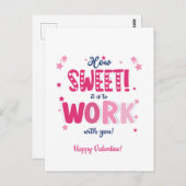 Valentine postCard – How Sweet It Is Working With  ポストカード (正面/裏面)