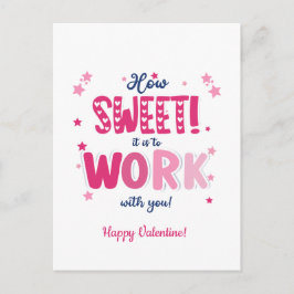 Valentine postCard – How Sweet It Is Working With  ポストカード