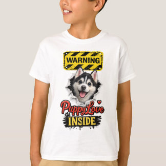 Valentine Puppy Love Tシャツ