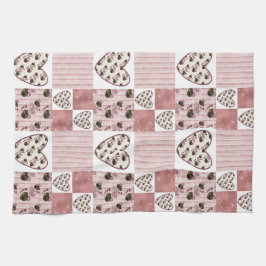 Valentine Quilt Kitchen Towels キッチンタオル