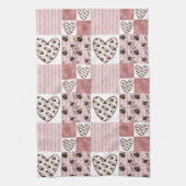 Valentine Quilt Kitchen Towels キッチンタオル (縦)