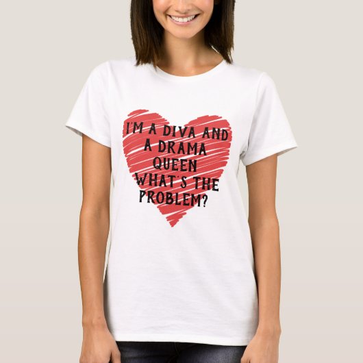 Valentine Red Happy heart romance graphic Tシャツ (正面)