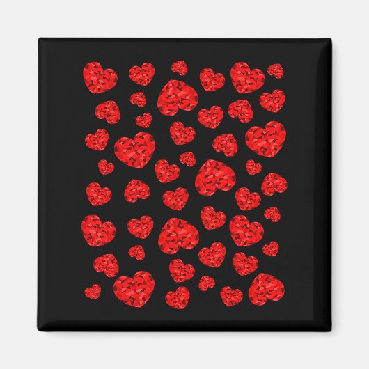 Valentine Red Heart  マグネット (正面)