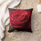 valentine red rose background romantic クッション (ブランケット)