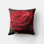 valentine red rose background romantic クッション (裏面)