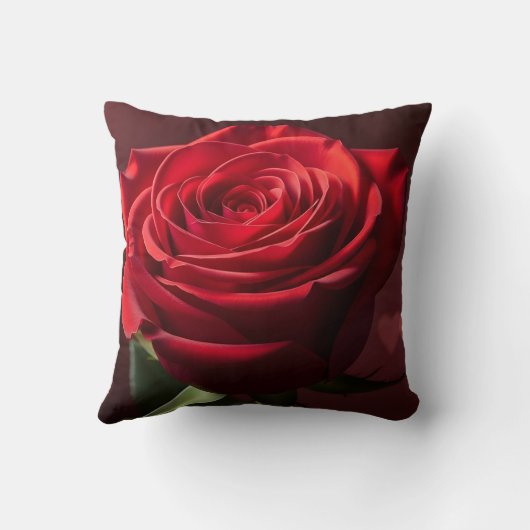 valentine red rose background romantic クッション (裏面)