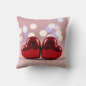 valentine romantic heart decoration couple クッション (裏面)
