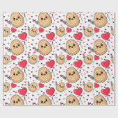 Valentine Romantic Potato ラッピングペーパー (フラット)