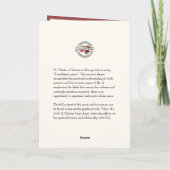 Valentine Roses Angels St. Therese Heart Cross カード (裏面)