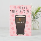 Valentine’s Card – Funny Beer Innuendo “Good Head” シーズンカード (スタンド正面)