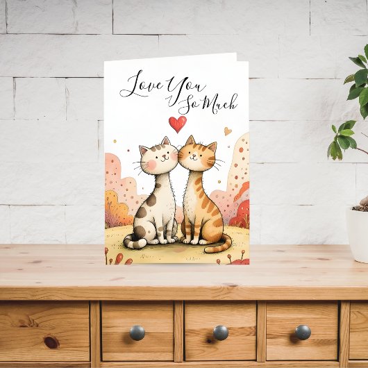 Valentine’s Cat Greeting Card シーズンカード