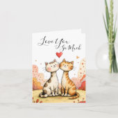 Valentine’s Cat Greeting Card シーズンカード (正面)