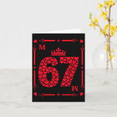 Valentine’s Day 67 Filled With Hearts Card Six Sev カード (黄色い花)