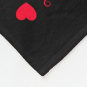 Valentine’s Day 67 Filled With Hearts Card Six Sev フリースブランケット (角)