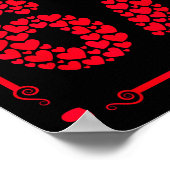 Valentine’s Day 67 Filled With Hearts Card Six Sev ポスター (角)