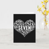Valentine’s Day 67 Meme 67th Birthday 6 7 Valentin カード (黄色い花)
