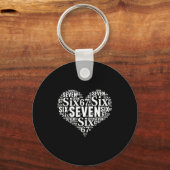 Valentine’s Day 67 Meme 67th Birthday 6 7 Valentin キーホルダー (正面)