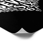 Valentine’s Day 67 Meme 67th Birthday 6 7 Valentin ポスター (角)