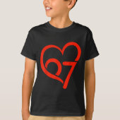 Valentine’s Day 67 Meme 67th Birthday 6 7 Valentin Tシャツ (正面)