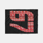 Valentine’s Day 67 Meme Filled With Hearts Funny S フリースブランケット (正面(横))