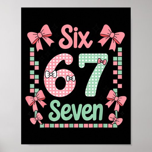 Valentine’s Day 67 Meme Filled With Hearts Funny S ポスター (正面)