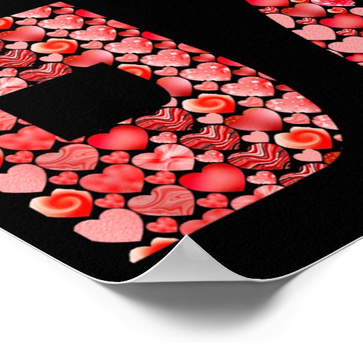 Valentine’s Day 67 Meme Filled With Hearts Funny S ポスター (角)