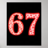 Valentine’s Day 67 Meme Filled With Hearts Funny S ポスター (正面)