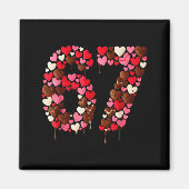 Valentine’s Day 67 Meme Filled With Hearts Funny S マグネット (正面)