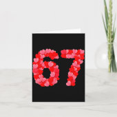 Valentine’s Day 67 Meme Funny Six Seven 6 7 Valent カード (正面)