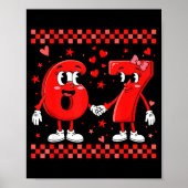 Valentine’s Day 67 Meme Funny Six Seven 6 7 Valent ポスター (正面)