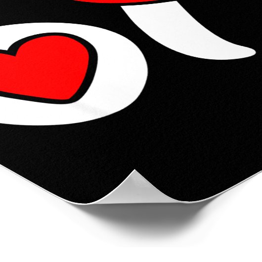 Valentine’s Day 67 Meme Lips And Heart Funny Six S ポスター (角)