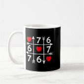 Valentine’s Day 67 Six Seven Meme Love Heart Coupl コーヒーマグカップ (左)