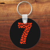 Valentine’s Day 67 With Heart Matching Couple Vale キーホルダー (正面)