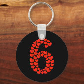 Valentine’s Day 67 With Heart Matching Couple Vale キーホルダー (正面)