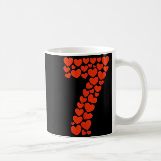 Valentine’s Day 67 With Heart Matching Couple Vale コーヒーマグカップ (右)