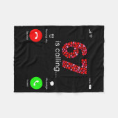 Valentine’s Day 6-7 Meme Six Seven 6 7 Valentine H フリースブランケット (正面(横))