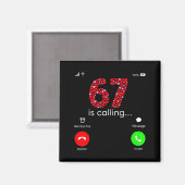 Valentine’s Day 6-7 Meme Six Seven 6 7 Valentine H マグネット (正面/裏面)