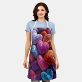 Valentine’s Day Apron | Cute, Romantic & Love エプロン (着用した状態)