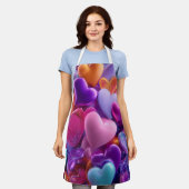 Valentine’s Day Apron | Cute, Romantic & Love エプロン (着用した状態)