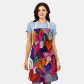 Valentine’s Day Apron | Cute, Romantic & Love エプロン (着用した状態)