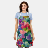 Valentine’s Day Apron | Cute, Romantic & Love エプロン (着用した状態)