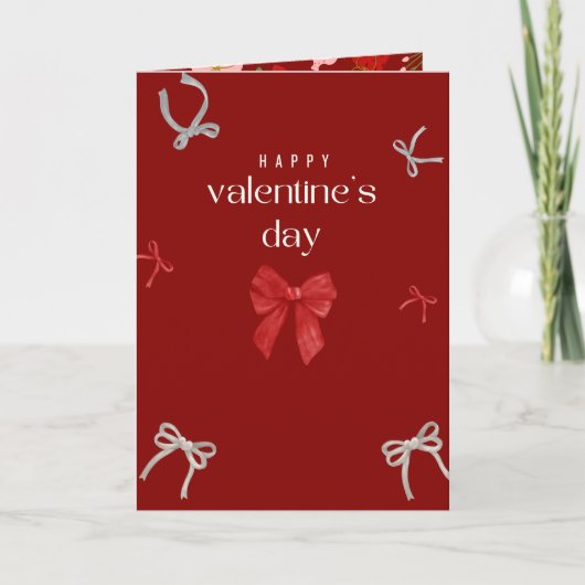 Valentine’s Day Calligraphy Card Red Velvet Colour カード (正面)